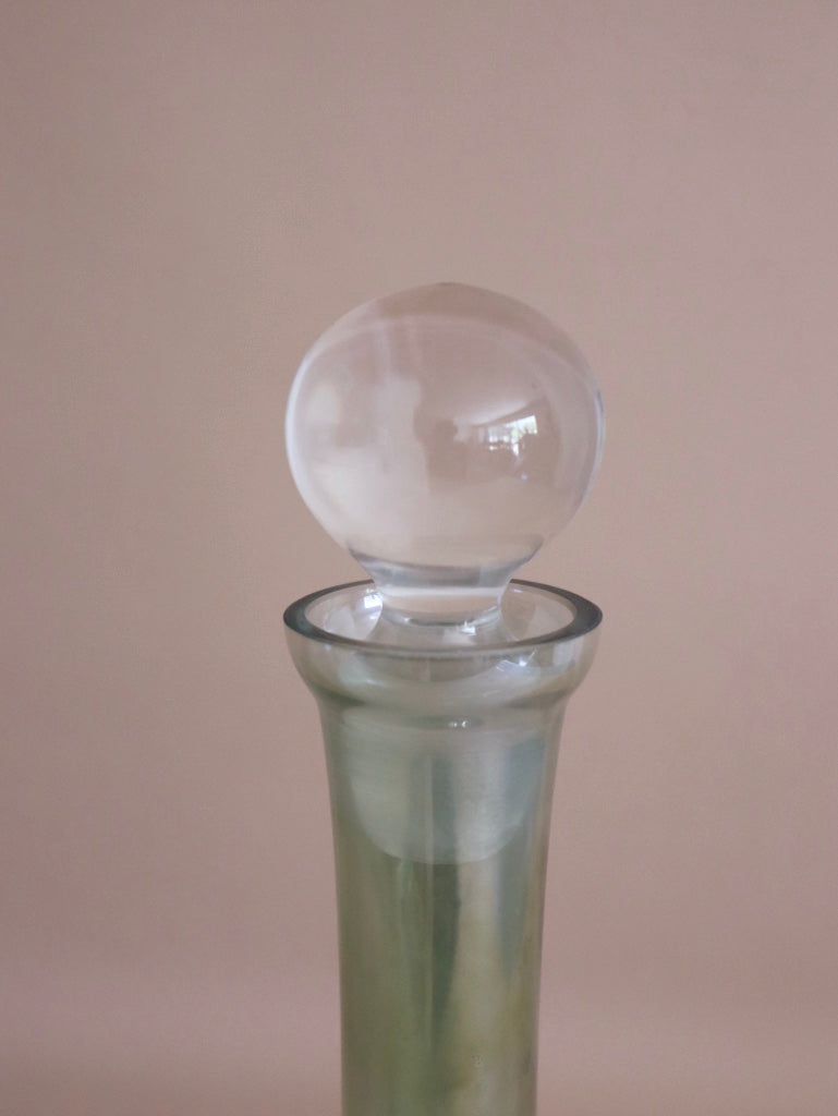 Modern Green Glass Decanter