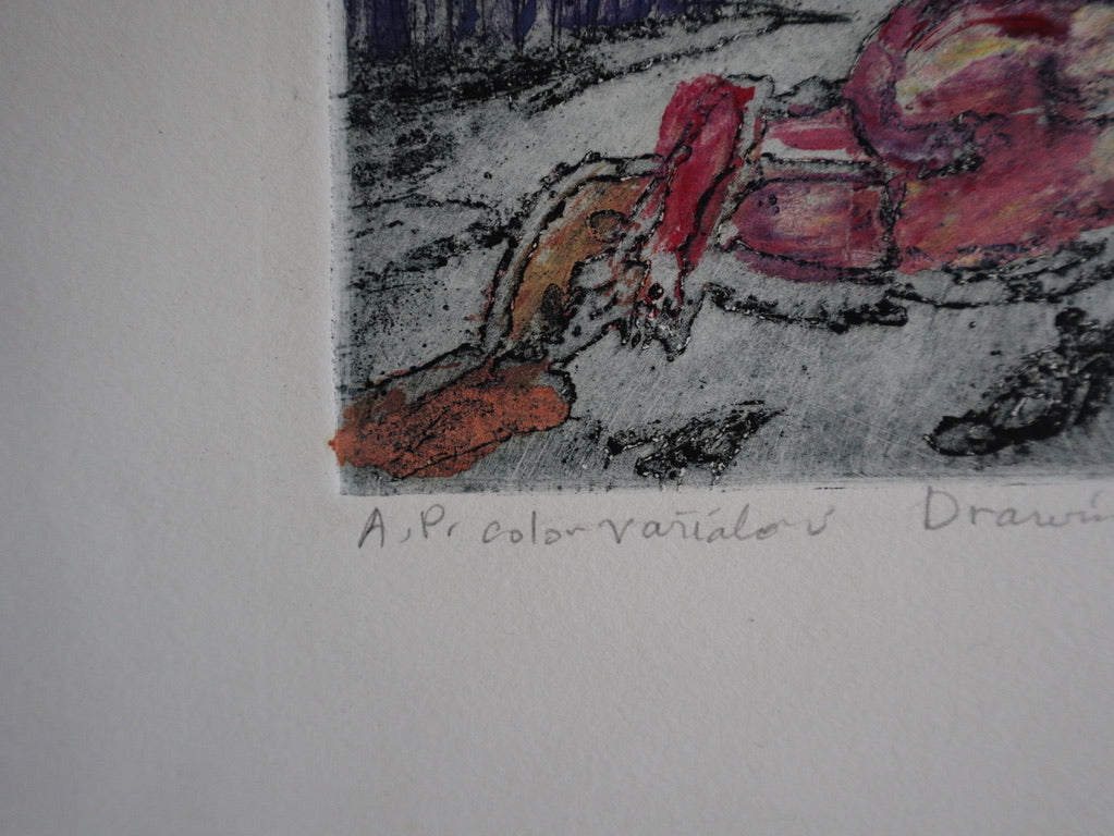 1990 James D. Curtis Studio Art Etching