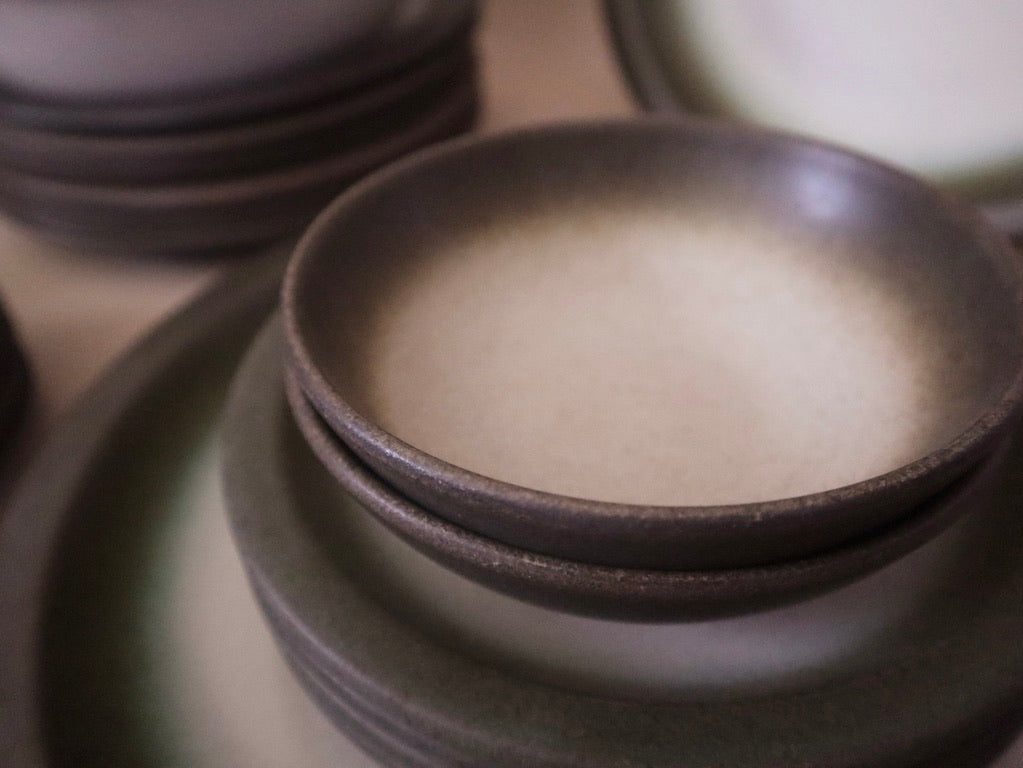 1950s Vintage Heath Ceramic Studio Dinnerware Set- 34 Pieces