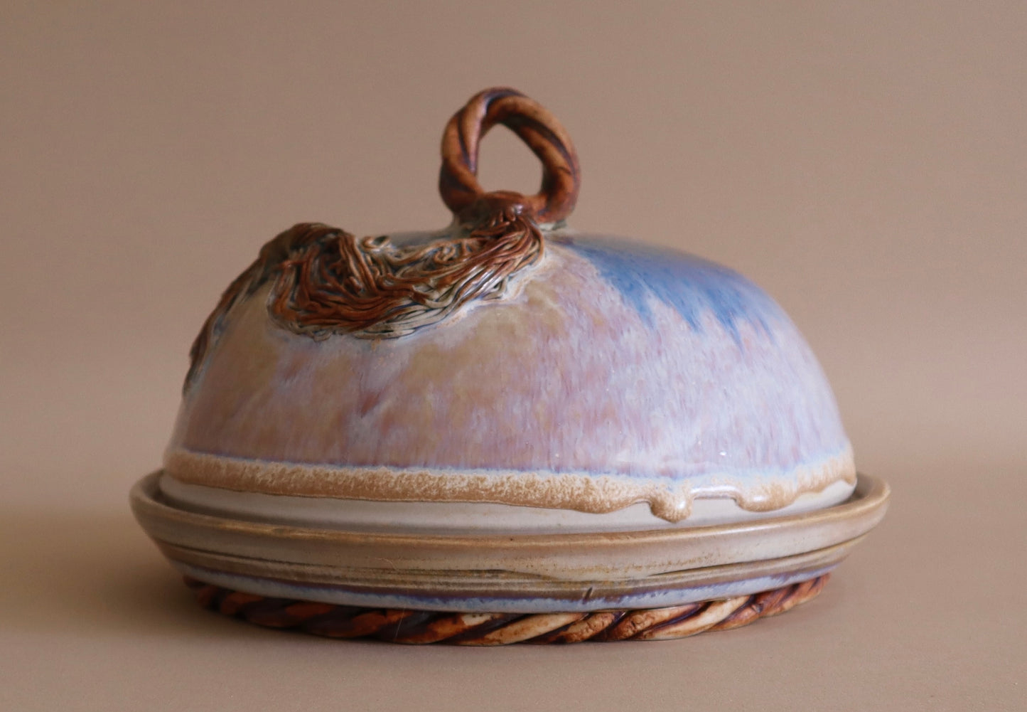1980s Ceramic Cloche With Intricate Tassel