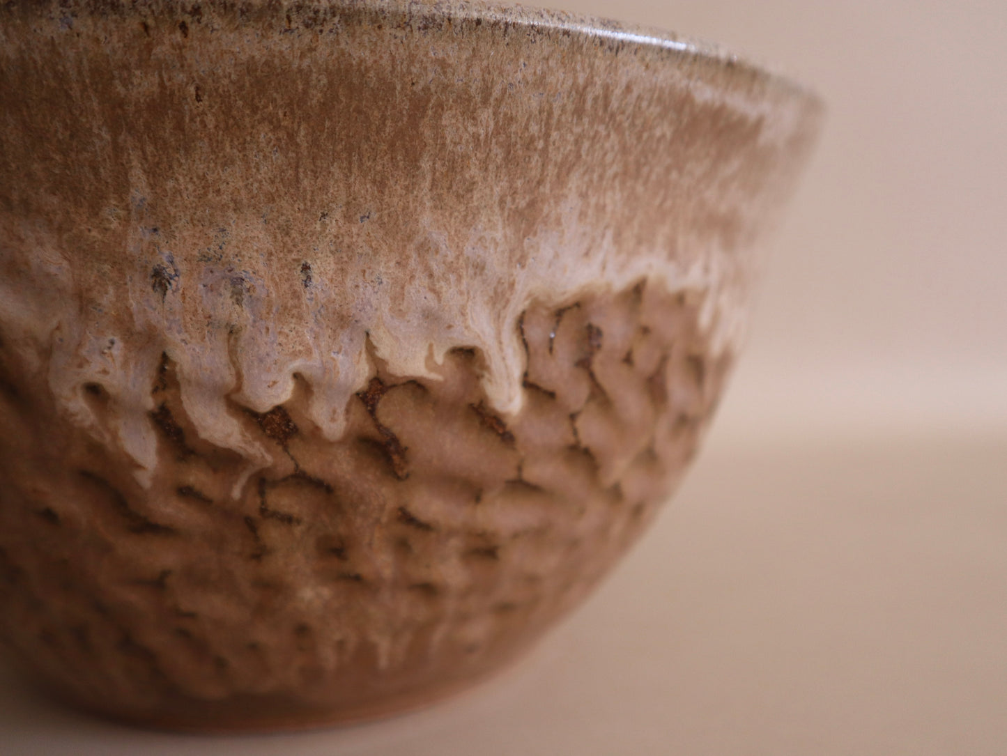 Large 1978 Midcentury Studio Ceramic Bowl