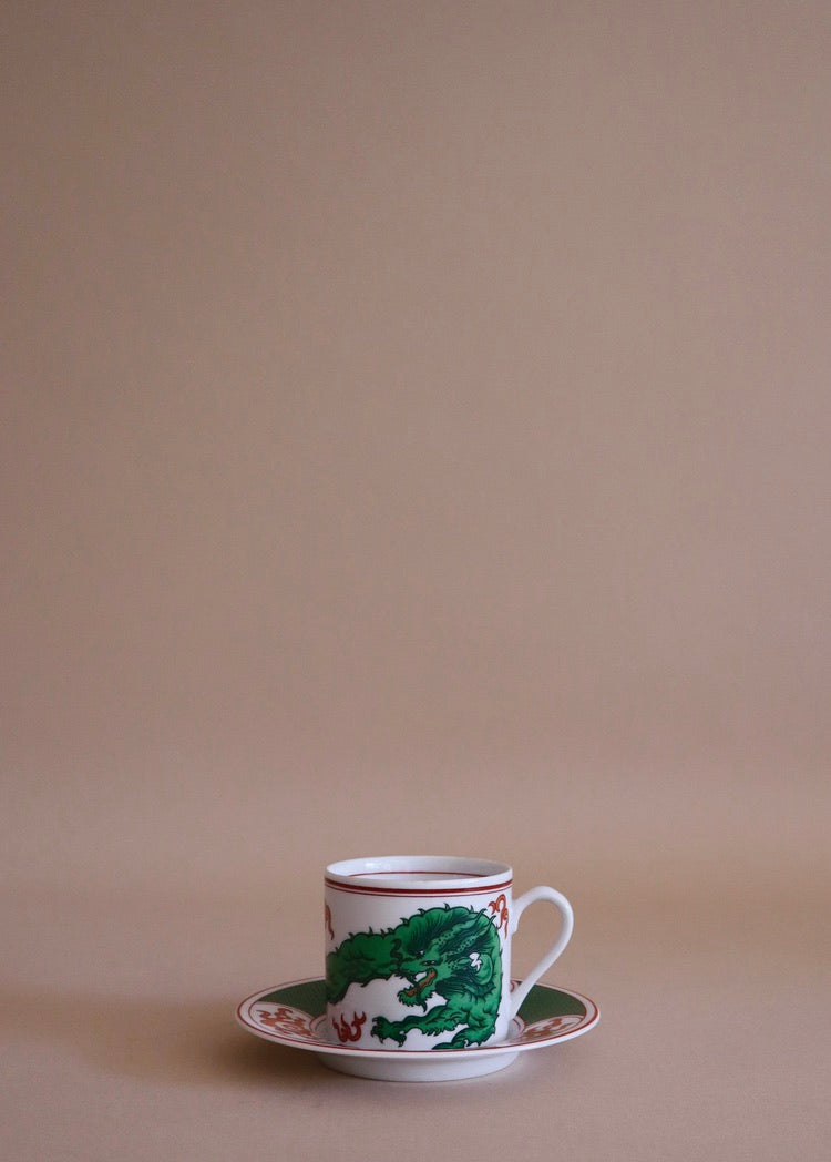 Fitz & Floyd Dragon Tea Cup & Saucer
