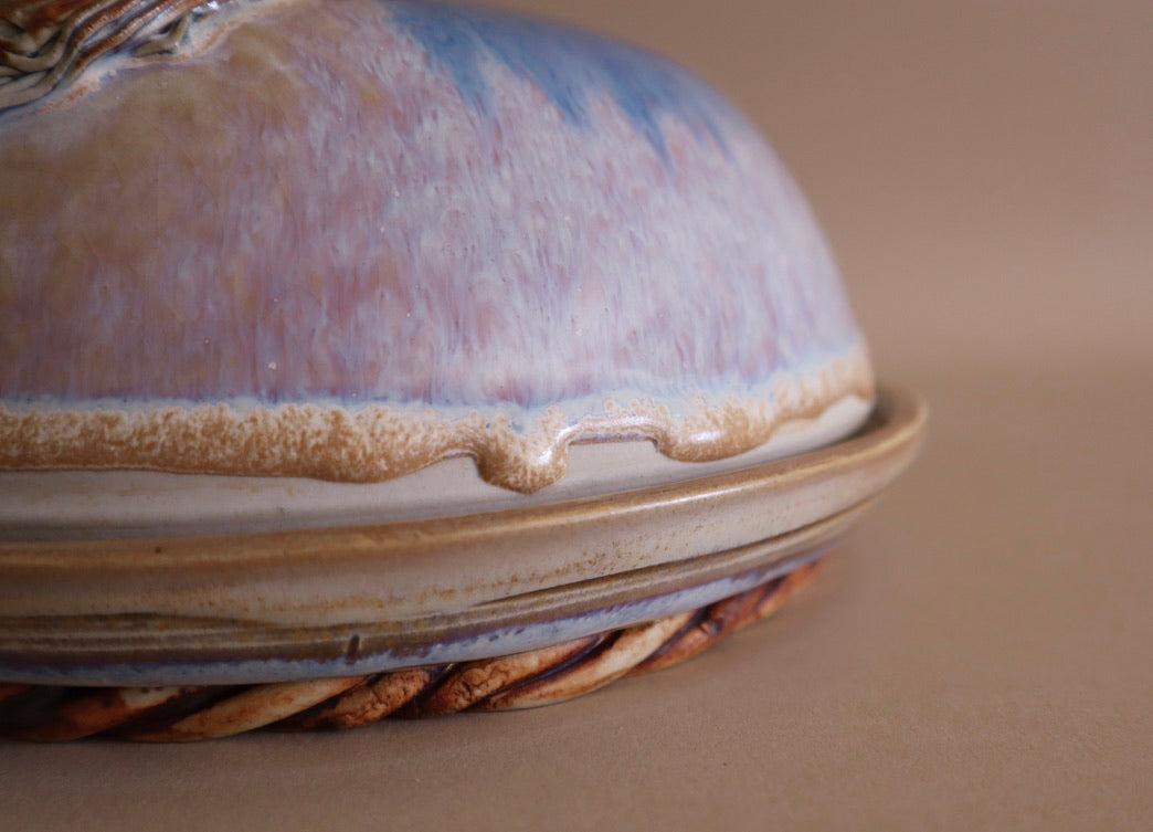 1980s Ceramic Cloche With Intricate Tassel