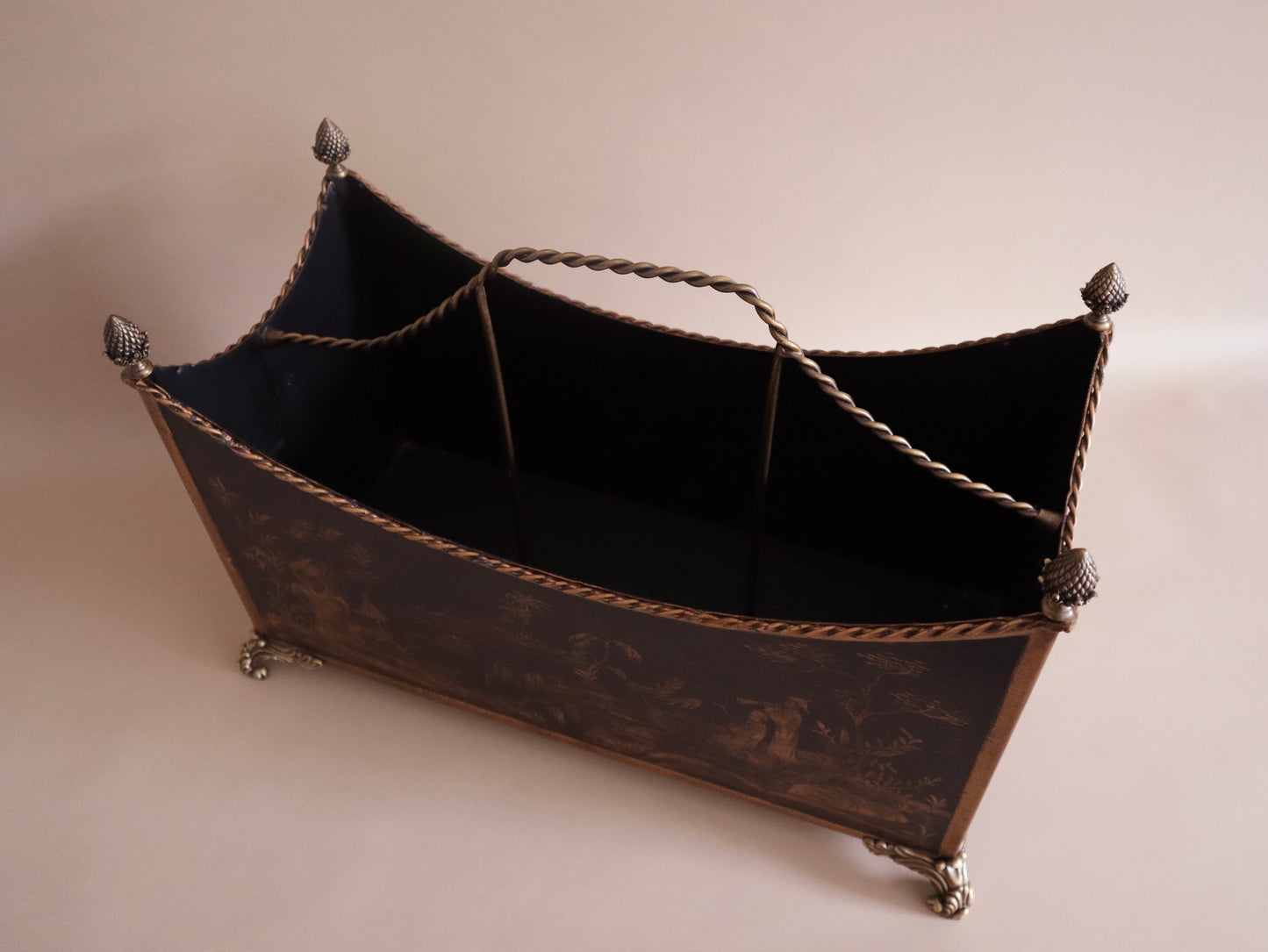 Vintage Chinoiserie Magazine Rack by Chelsea House
