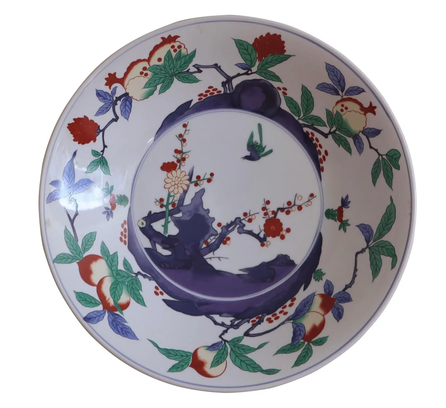 Oversized Vintage Chinese Serving Bowl