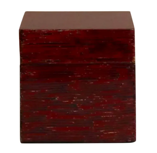 Sm Red Lacquer Box