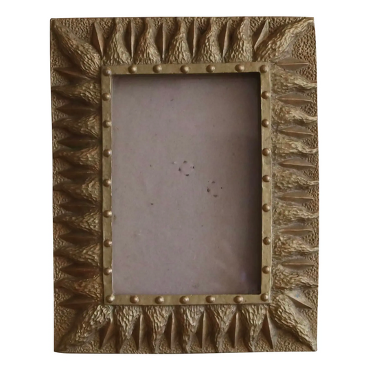 Vintage 90s Gold Resin Sun Frame