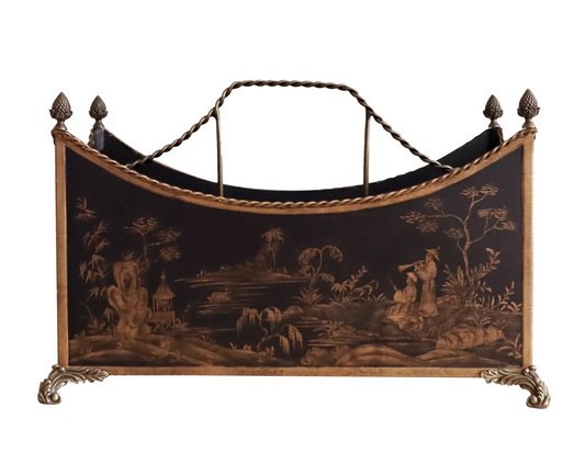 Vintage Chinoiserie Magazine Rack by Chelsea House
